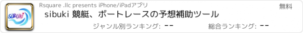 おすすめアプリ sibuki 競艇、ボートレースの予想補助ツール