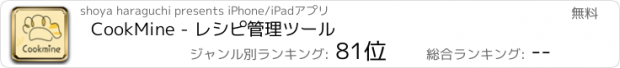 おすすめアプリ CookMine - レシピ管理ツール