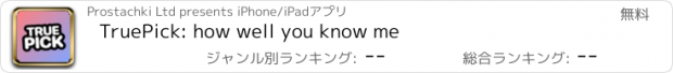 おすすめアプリ TruePick: how well you know me