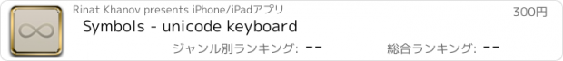 おすすめアプリ Symbols - unicode keyboard