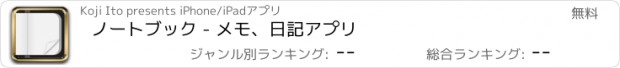 おすすめアプリ ノートブック - メモ、日記アプリ