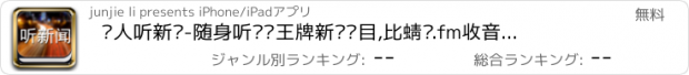 おすすめアプリ 懒人听新闻-随身听电视王牌新闻节目,比蜻蜓.fm收音机凤凰fm窄播爱听电台更易用