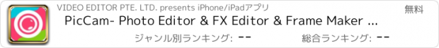 おすすめアプリ PicCam- Photo Editor & FX Editor & Frame Maker FREE