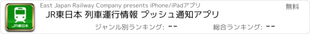 おすすめアプリ JR東日本 列車運行情報 プッシュ通知アプリ