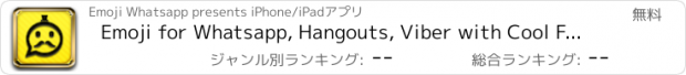 おすすめアプリ Emoji for Whatsapp, Hangouts, Viber with Cool Fonts, Backgrounds, Wallpapers