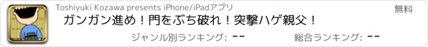 おすすめアプリ ガンガン進め！門をぶち破れ！突撃ハゲ親父！