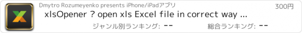 おすすめアプリ xlsOpener – open xls Excel file in correct way is easy