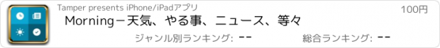 おすすめアプリ Morning－天気、やる事、ニュース、等々