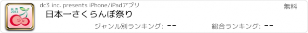 おすすめアプリ 日本一さくらんぼ祭り