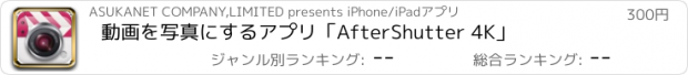 おすすめアプリ 動画を写真にするアプリ「AfterShutter 4K」