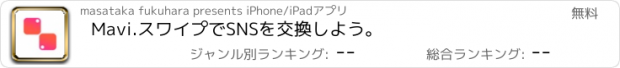 おすすめアプリ Mavi.スワイプでSNSを交換しよう。