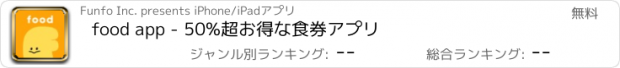 おすすめアプリ food app - 50%超お得な食券アプリ