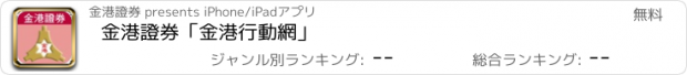 おすすめアプリ 金港證券「金港行動網」