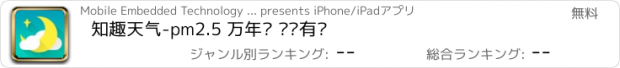 おすすめアプリ 知趣天气-pm2.5 万年历 简洁有爱