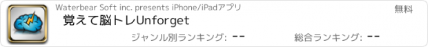 おすすめアプリ 覚えて脳トレUnforget