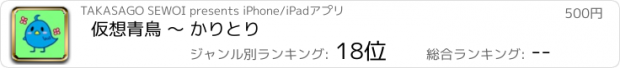 おすすめアプリ 仮想青鳥 〜 かりとり