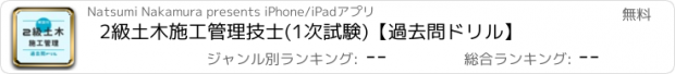 おすすめアプリ 2級土木施工管理技士(1次試験)【過去問ドリル】