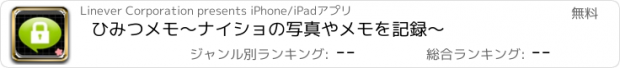 おすすめアプリ ひみつメモ　～ナイショの写真やメモを記録～