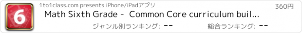 おすすめアプリ Math Sixth Grade -  Common Core curriculum builder and lesson designer for teachers and parents