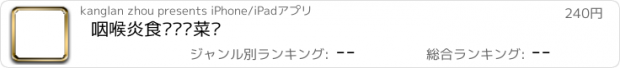 おすすめアプリ 咽喉炎食疗调养菜谱