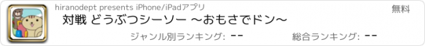 おすすめアプリ 対戦 どうぶつシーソー 〜おもさでドン〜