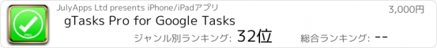 おすすめアプリ gTasks Pro for Google Tasks