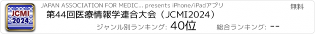 おすすめアプリ 第44回医療情報学連合大会（JCMI2024）