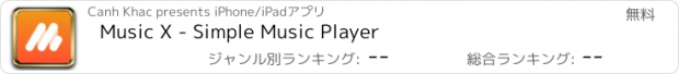 おすすめアプリ Music X - Simple Music Player