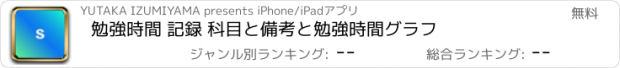おすすめアプリ 勉強時間 記録 科目と備考と勉強時間グラフ