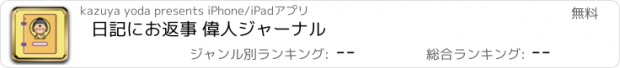 おすすめアプリ 日記にお返事 偉人ジャーナル