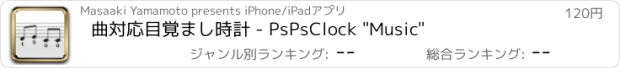 おすすめアプリ 曲対応目覚まし時計 - PsPsClock "Music"