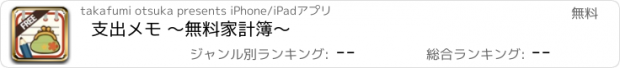 おすすめアプリ 支出メモ 〜無料家計簿〜