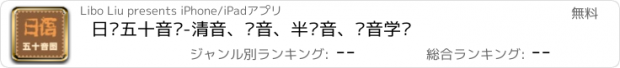 おすすめアプリ 日语五十音图-清音、浊音、半浊音、抝音学习