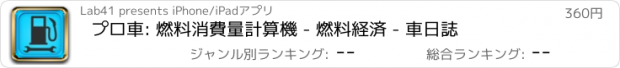 おすすめアプリ プロ車: 燃料消費量計算機 - 燃料経済 - 車日誌