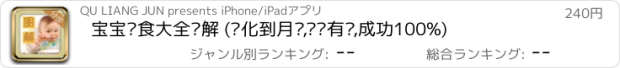 おすすめアプリ 宝宝辅食大全图解 (细化到月份,步步有图,成功100%)