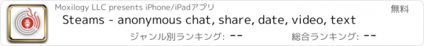 おすすめアプリ Steams - anonymous chat, share, date, video, text