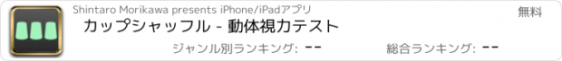 おすすめアプリ カップシャッフル - 動体視力テスト