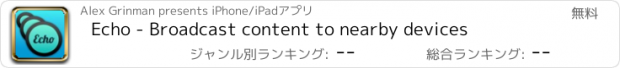 おすすめアプリ Echo - Broadcast content to nearby devices