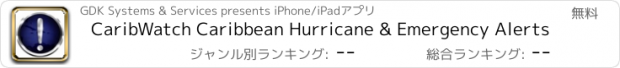 おすすめアプリ CaribWatch Caribbean Hurricane & Emergency Alerts