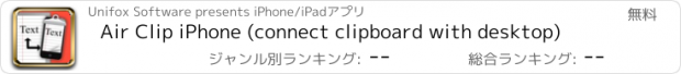 おすすめアプリ Air Clip iPhone (connect clipboard with desktop)