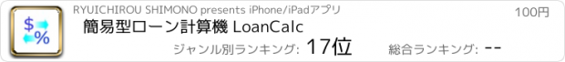 おすすめアプリ 簡易型ローン計算機 LoanCalc