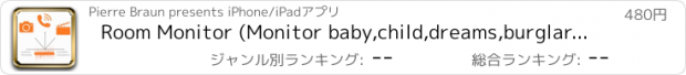 おすすめアプリ Room Monitor (Monitor baby,child,dreams,burglar or snoring)