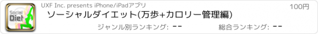 おすすめアプリ ソーシャルダイエット(万歩+カロリー管理編)