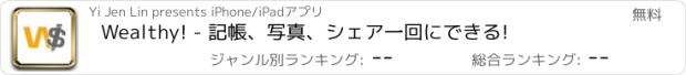 おすすめアプリ Wealthy! - 記帳、写真、シェア一回にできる!