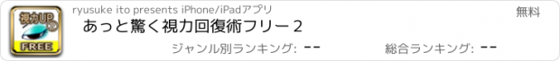 おすすめアプリ あっと驚く視力回復術フリー２