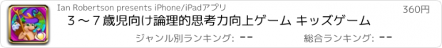 おすすめアプリ ３～７歳児向け論理的思考力向上ゲーム キッズゲーム