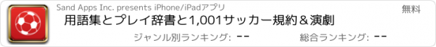 おすすめアプリ 用語集とプレイ辞書と1,001サッカー規約＆演劇