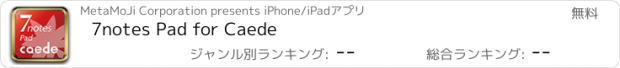 おすすめアプリ 7notes Pad for Caede