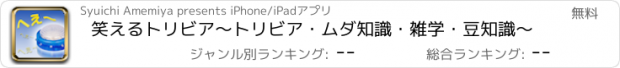 おすすめアプリ 笑えるトリビア〜トリビア・ムダ知識・雑学・豆知識〜
