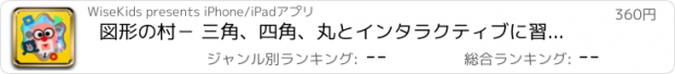 おすすめアプリ 図形の村－ 三角、四角、丸とインタラクティブに習う図形の基本概念